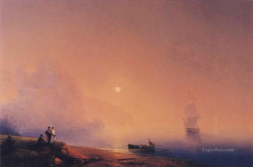  Rime Painting - crimean tartars on the sea shore 1850 Romantic Ivan Aivazovsky Russian